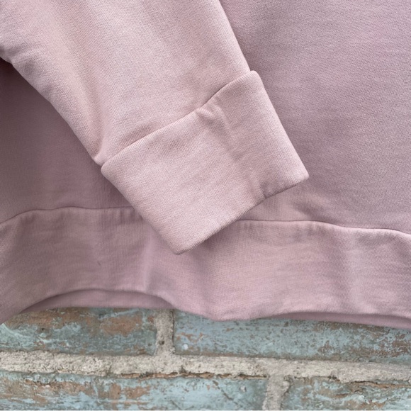 COS Pink Sweatshirt Dusty Rose Oversized Crew Neck Drop Sleeve Sweater - Picture 11 of 14